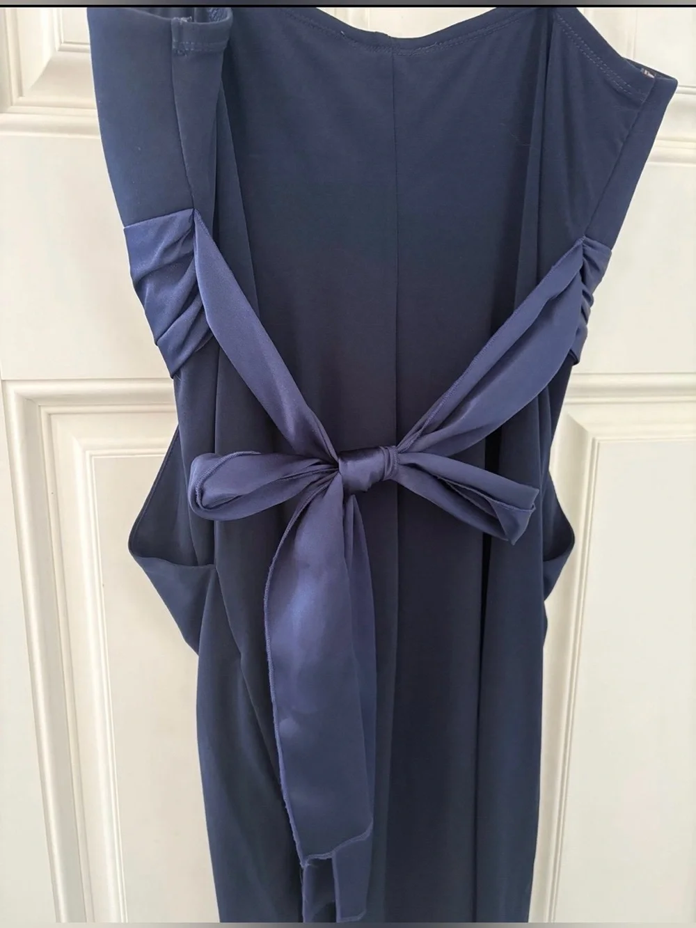 Navy Spaghetti Strap Cocktail Dress
